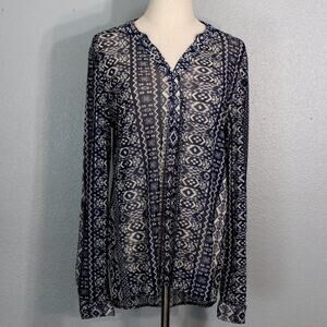 Eden & Olivia Abstract Print Tunic Blouse Size S